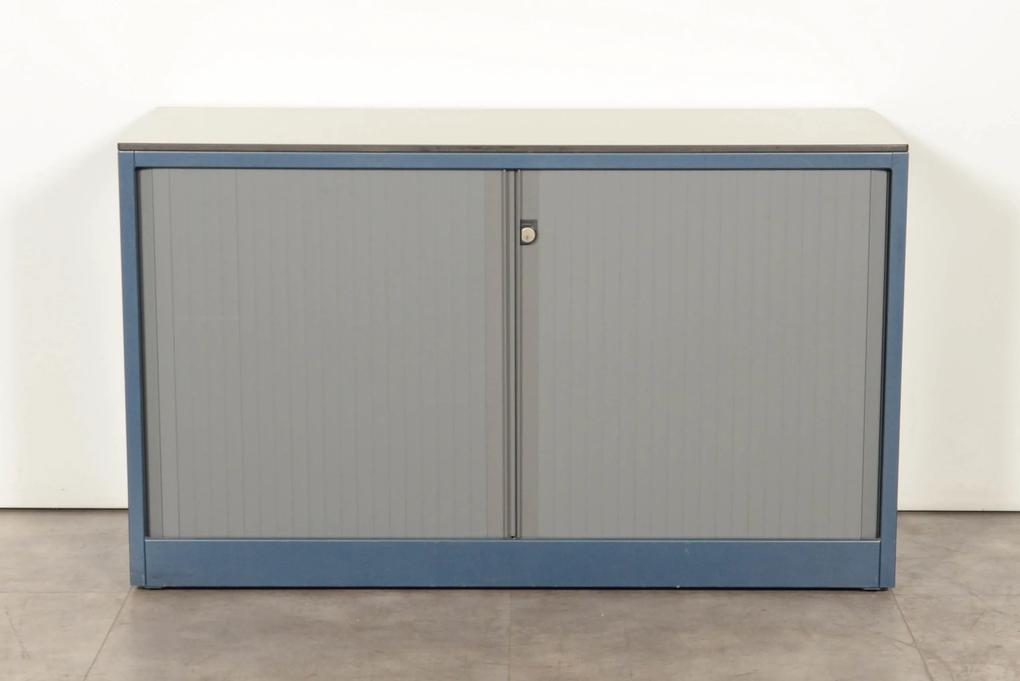 Roldeurkast, blauw/grijs, 71 x 120 cm, incl. 1 legbord *ster 2*