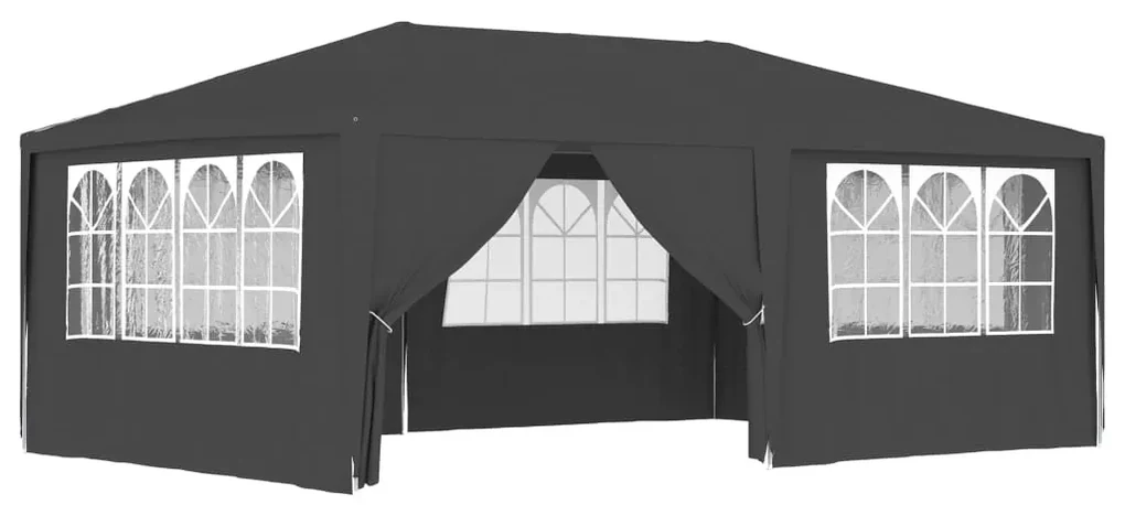 vidaXL Partytent met zijwanden professioneel 90 g/m² 4x6 m antraciet