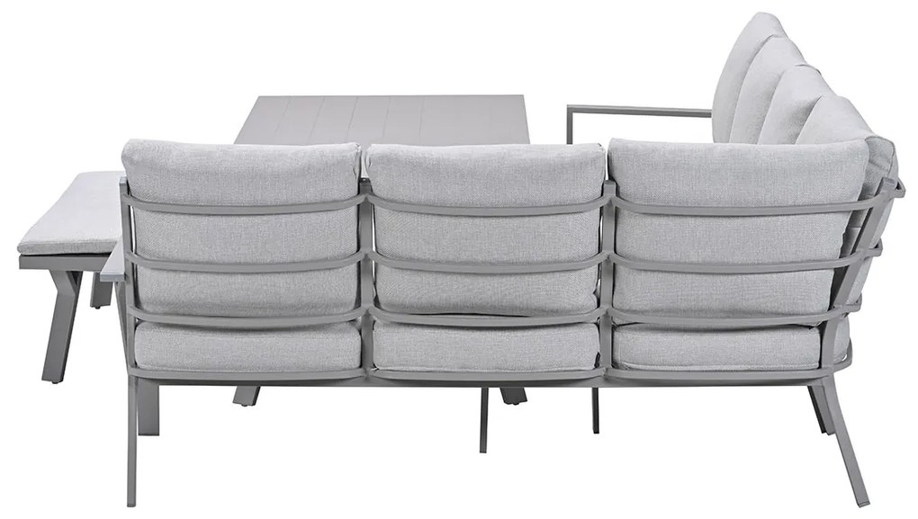 Garden Impressions Senja lounge dining set 4-delig rechts - valley sand