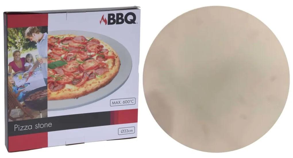 ProGarden Pizzasteen voor barbecue 30 cm crèmekleurig
