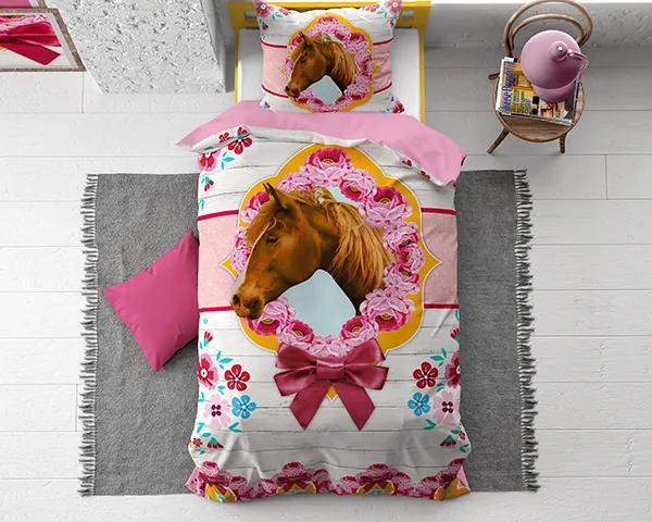 Cute Horse Pink Roze 135 x 200
