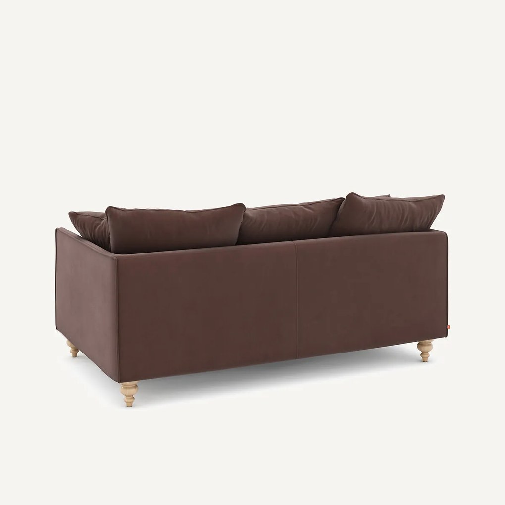 3-zits compacte zetel van linnen fluweel, LAZARE