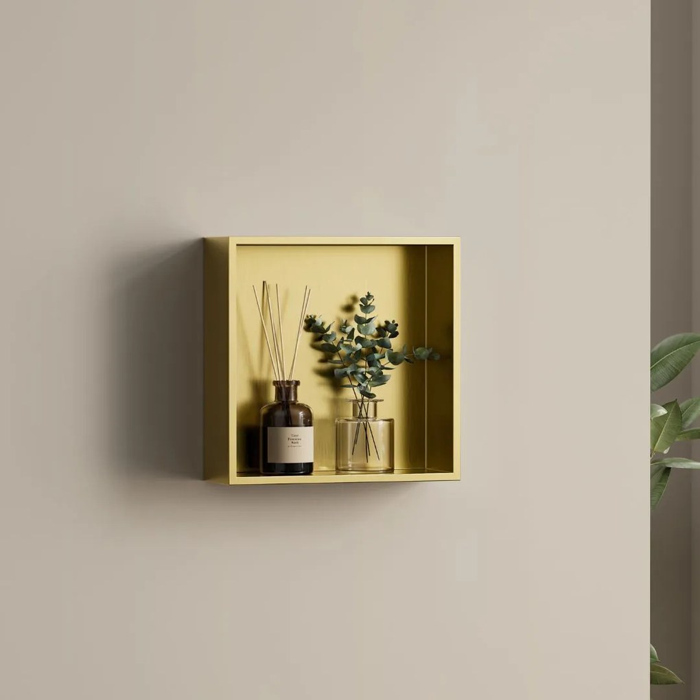 Best Design Logy Nancy opbouwnis 30x30x8cm mat goud