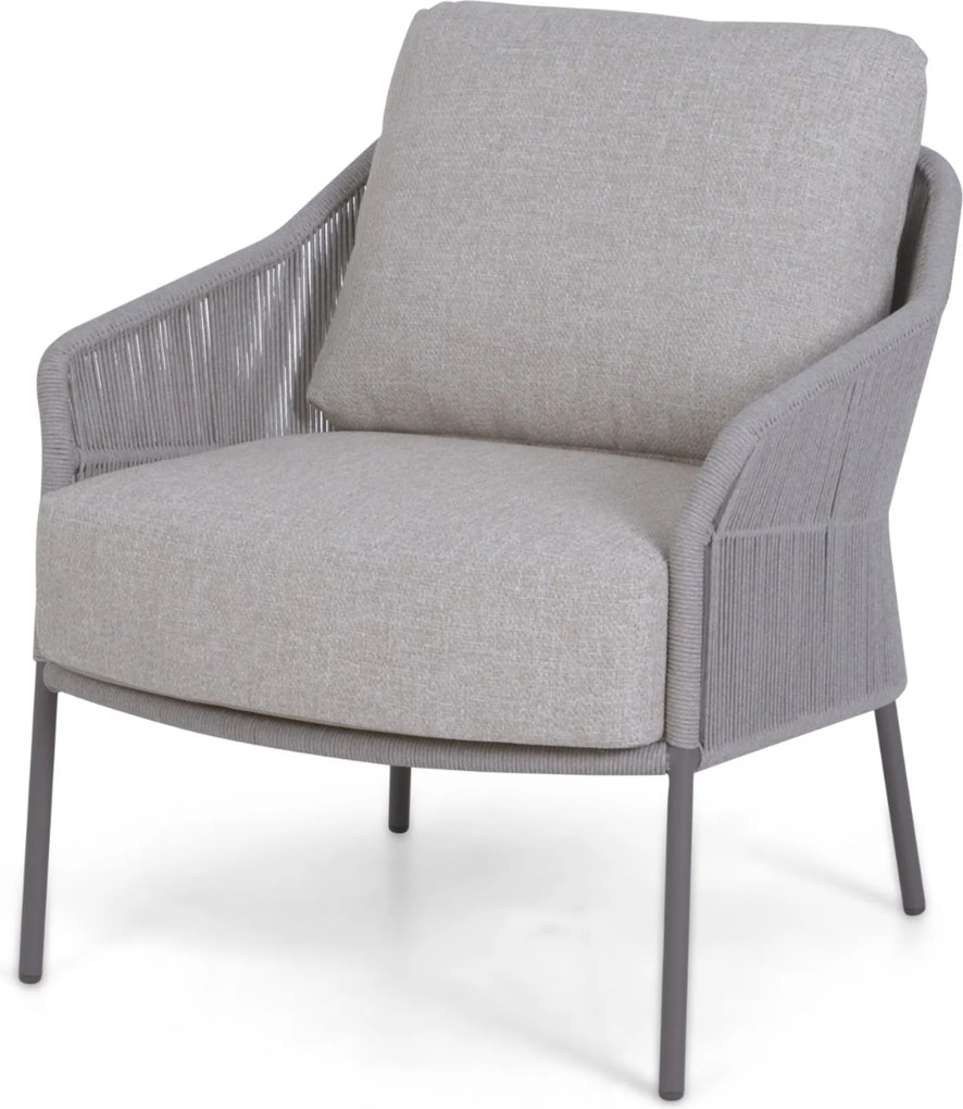 4 Seasons Outdoor Seasons Florence Low Dining Chair Aluminium/rope Taupe