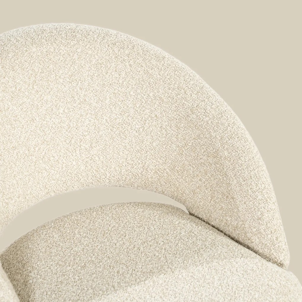 Barkruk Met Zwart Onderstel Beige