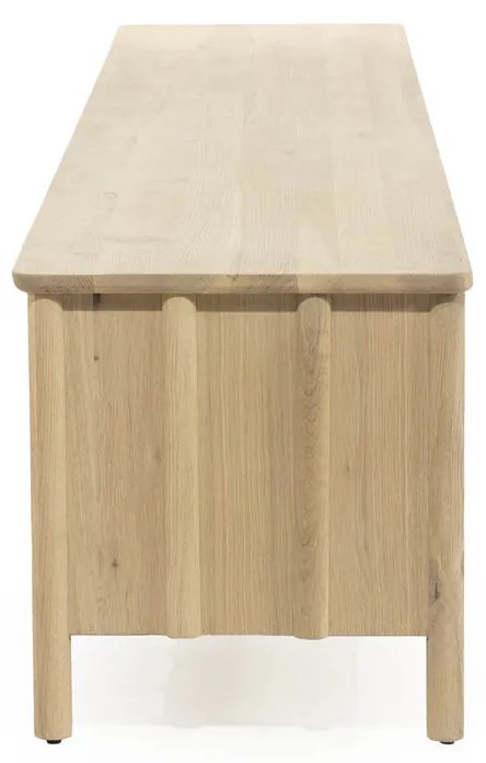 Modern Tv-meubel Eikenhout Naturel 264 Cm - 264x47x50cm.