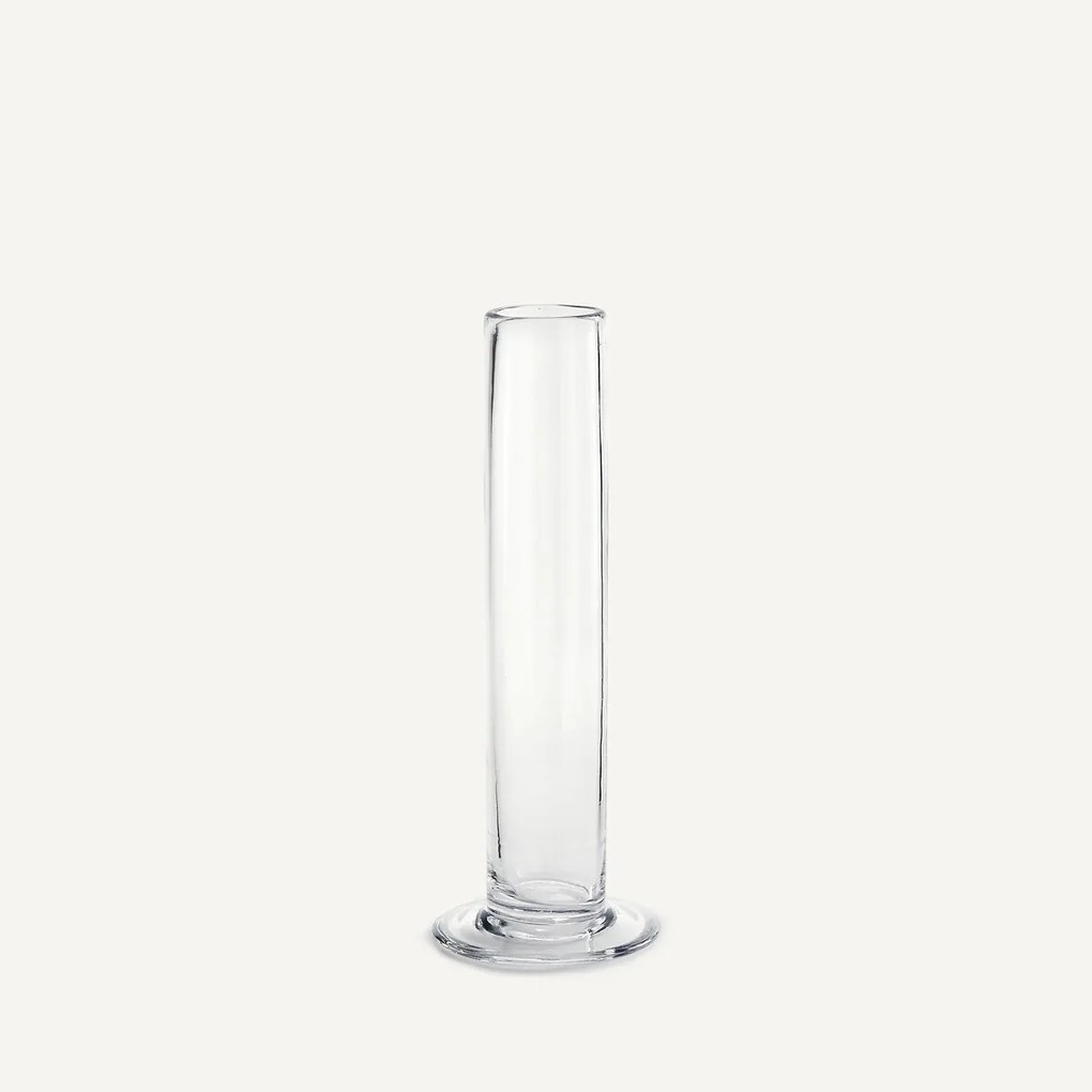 Rechte cilindervormige glazen vaas, H31 cm, Stille