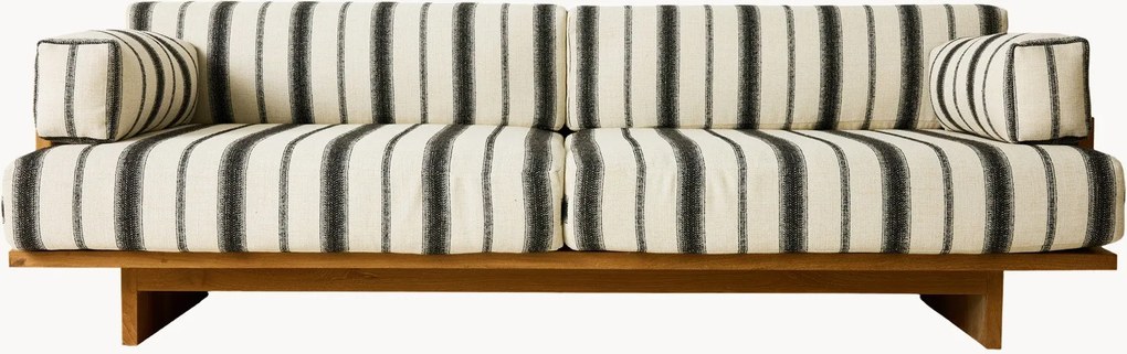 Tuinbank Chalkstripe van teakhout