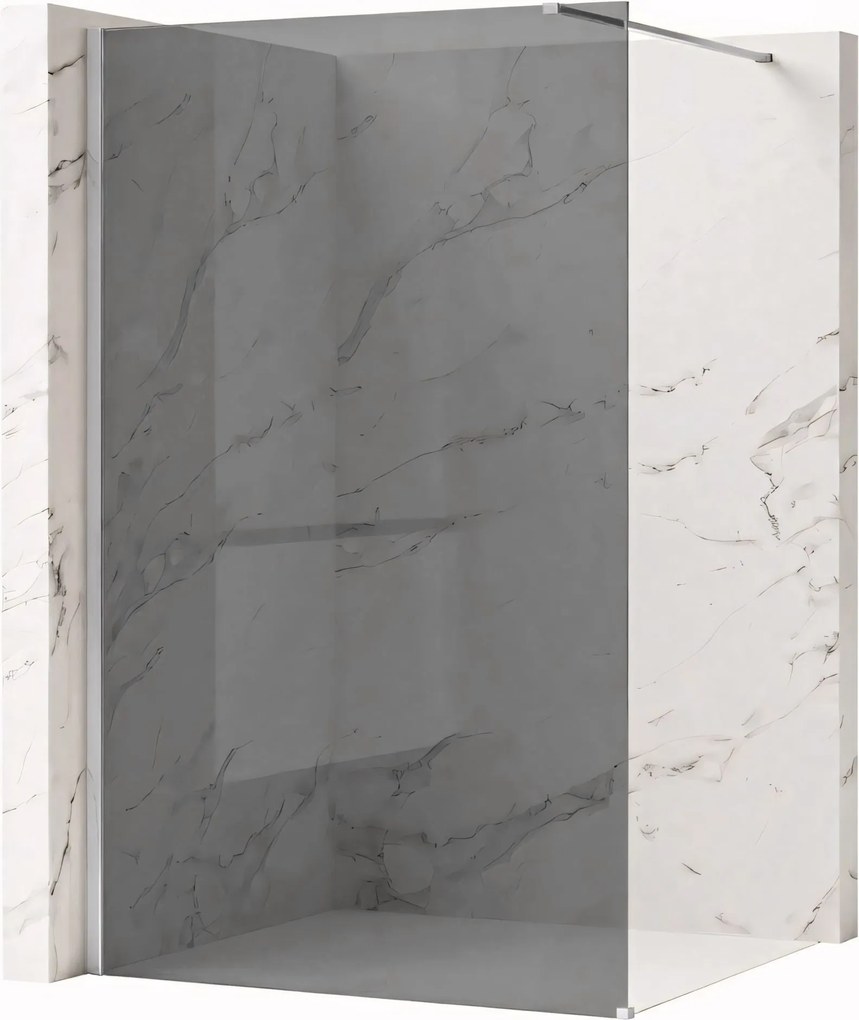 Walk-in douchewand Rea Flexi Grey / Chrome 90