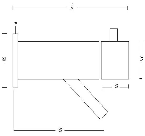 Best Design Spador wand toiletkraan RVS