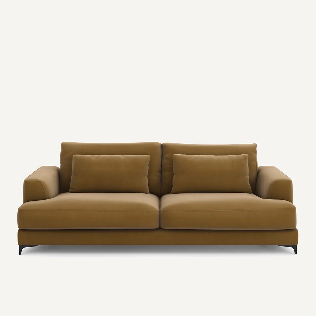 4-zits slaapbank in linnen fluweel, MARSILE