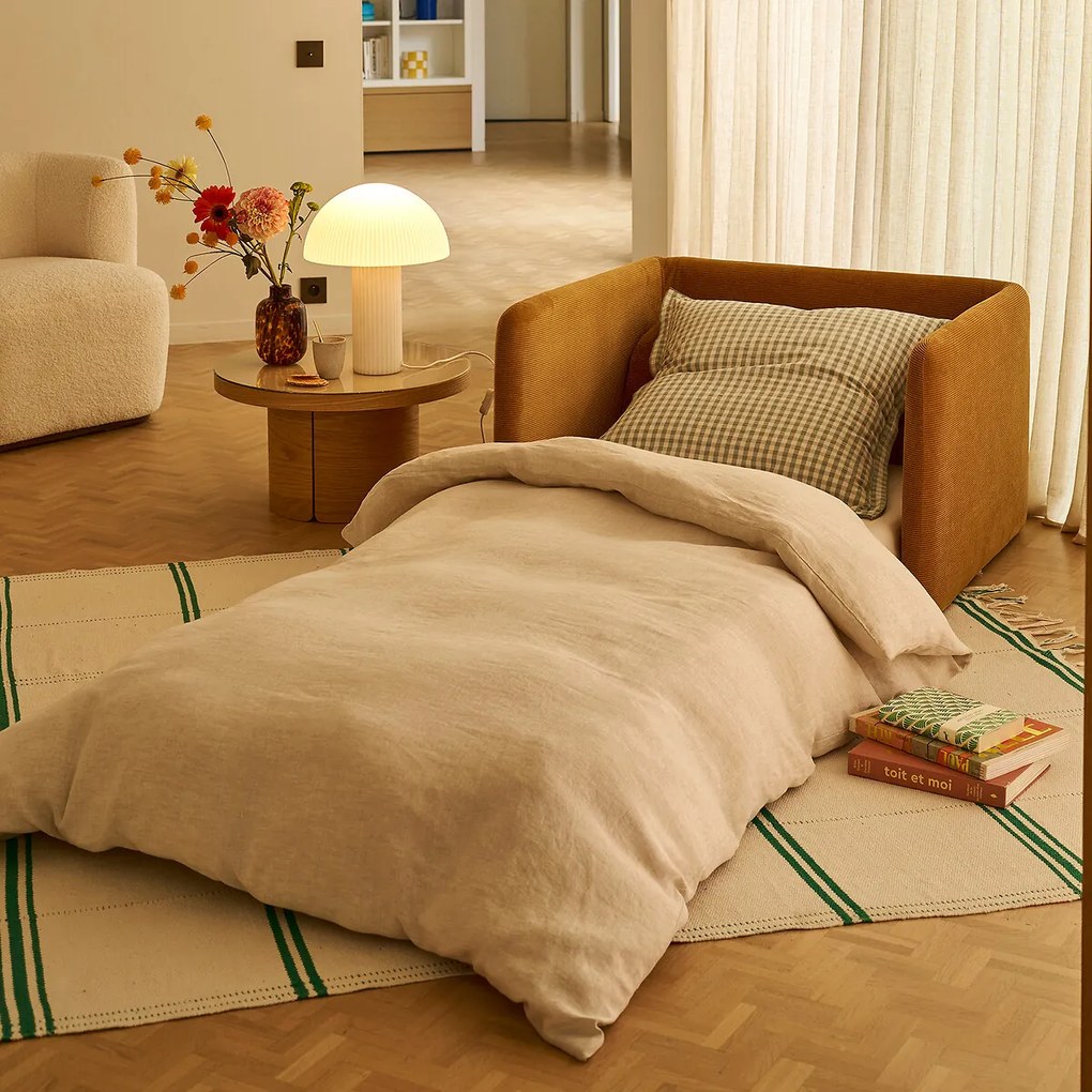 Omvormbare fauteuil in fluweel, Haley