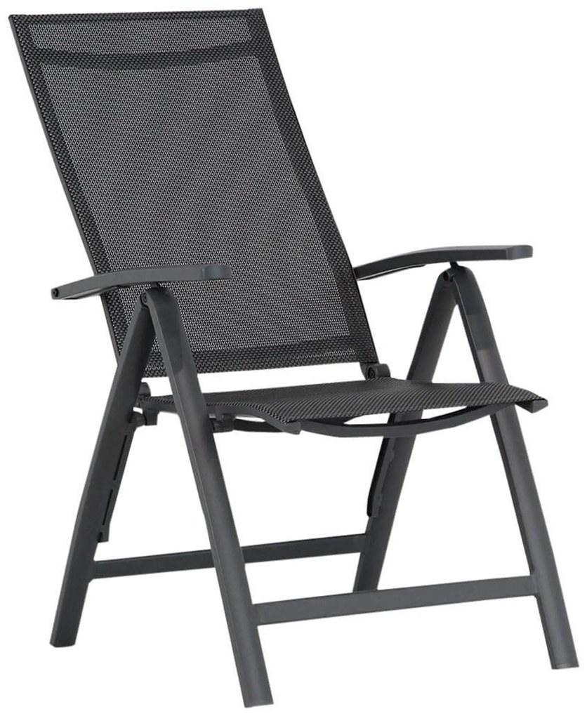 Tuinset 6 personen 220 cm Aluminium/textileen Grijs Presto Donato/Madras