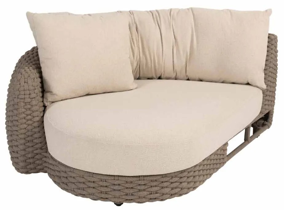 4 Seasons Outdoor Maxime chaise loungebank terre LoungebankLoungeset   bruin weerbestendig