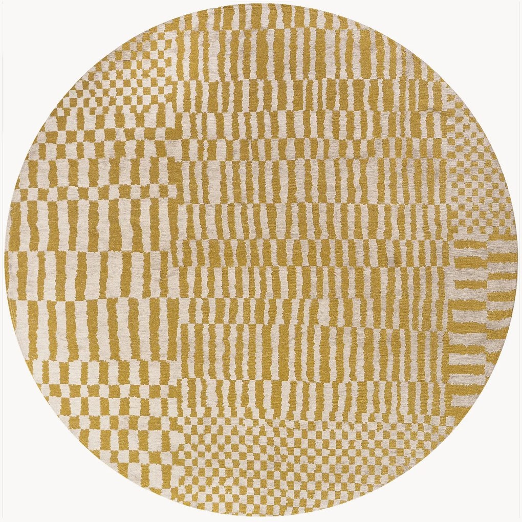 Rond in- & outdoor vloerkleed Berber