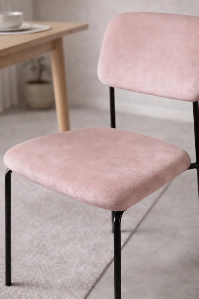 Vius stoel van zwart fluweel