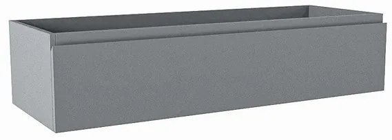 Mondiaz FOGE wastafelonderkast - 110x41x25cm - 1 lade - uitsparing midden - softclose - Plata M44137Plata