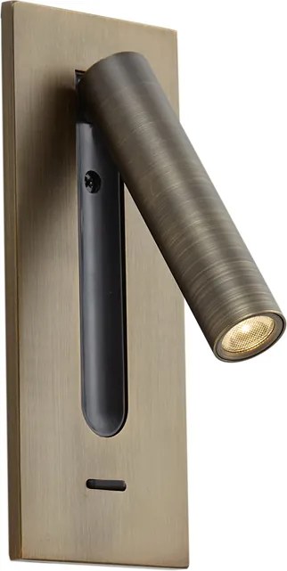 Moderne wandlamp donkerbrons incl. LED - Plaza