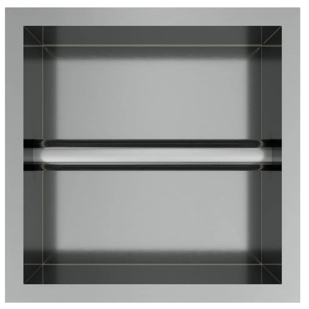 Hotbath &More inbouw toiletrolhouder RVS