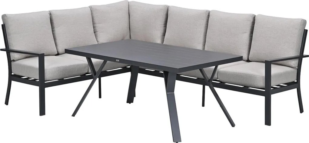 Garden Impressions Senja lounge dining set 3-delig links - sandstone