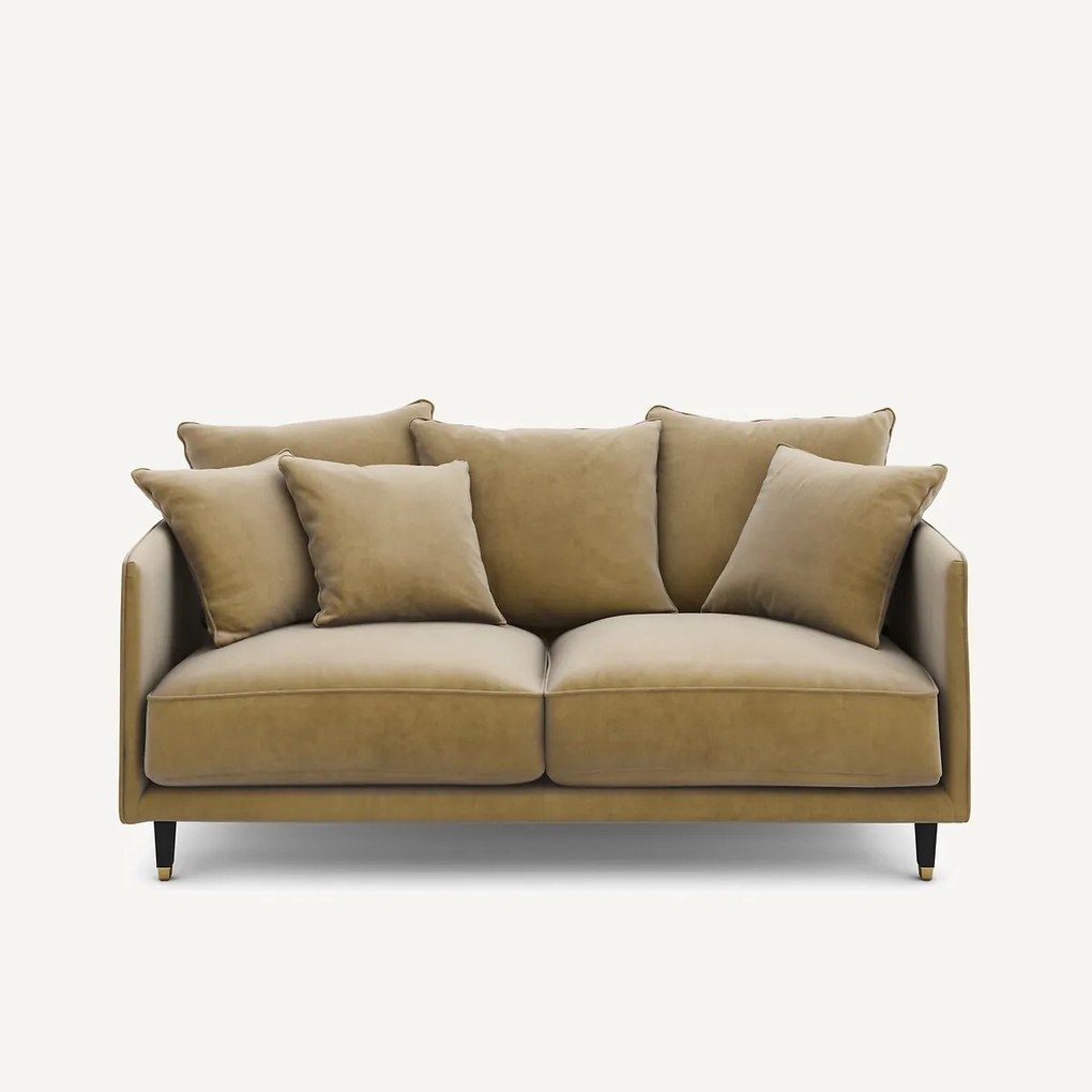 3-zits compacte fluwelen zetel, Lazare