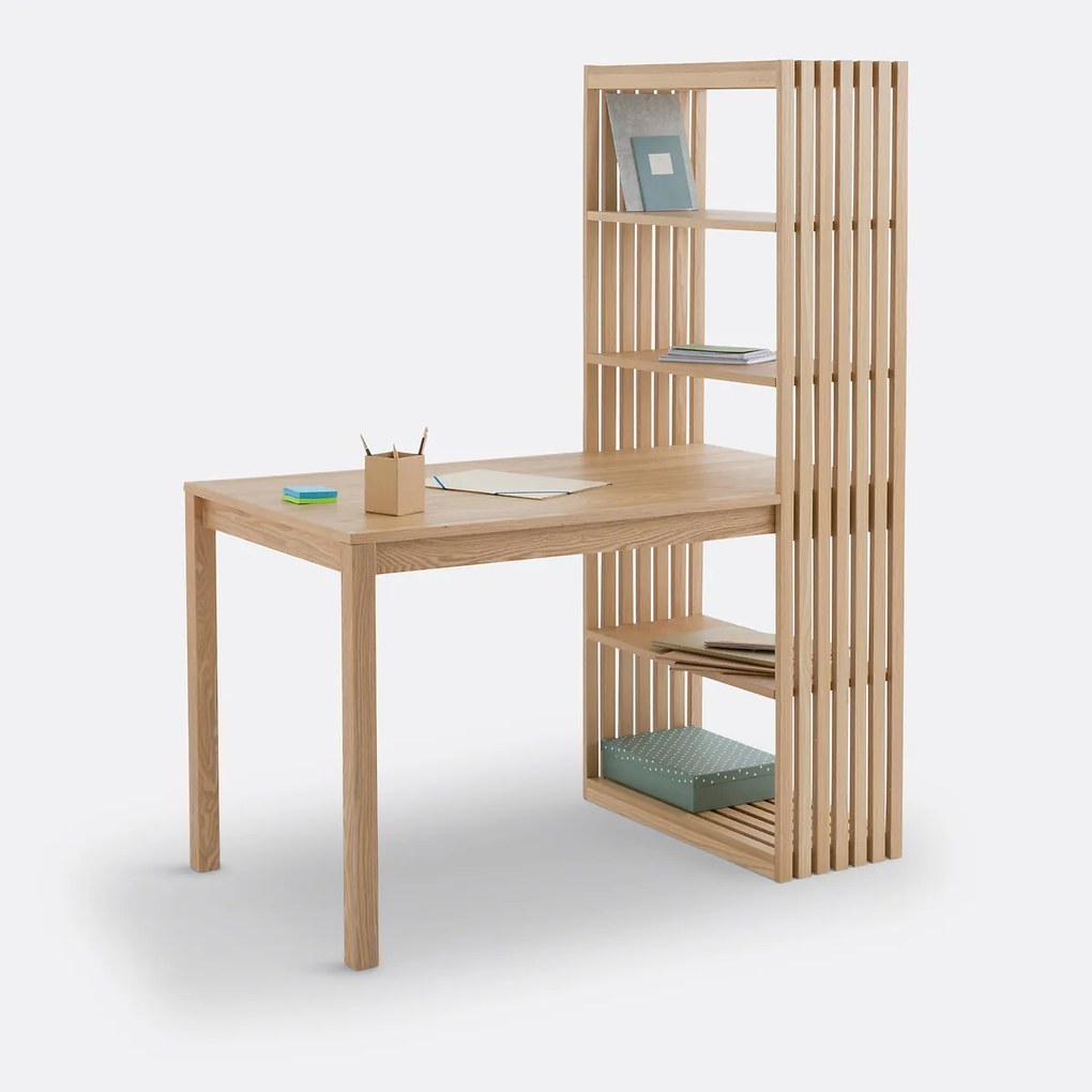Omkeerbaar bureau boekenkast, Theonie