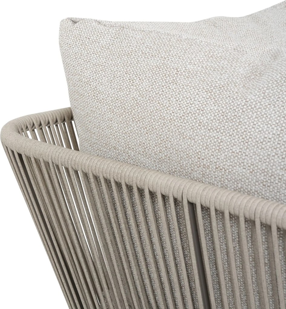 Hoek loungeset 5 personen Rope Taupe  Coco Livo