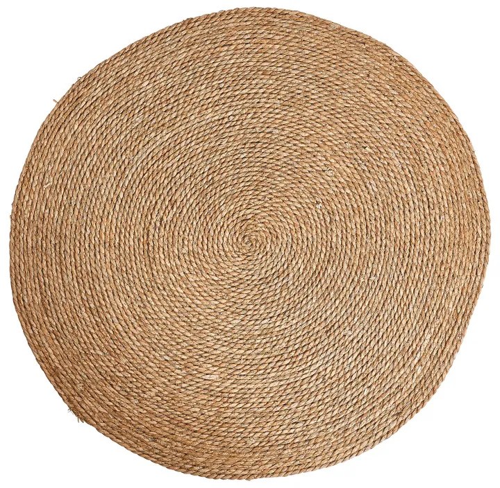 Vloerkleed riet - bruin - 87 cm