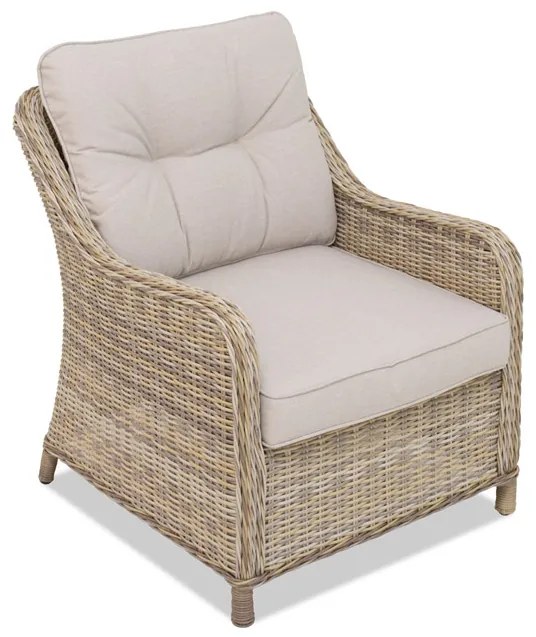 Toledo Terrace technorattan set met beige Garden Point poefs
