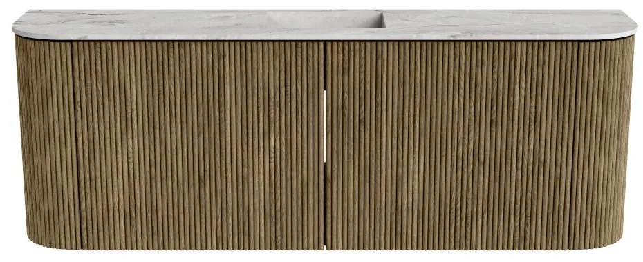Mondiaz Joya DLux 115cm toiletmeubel ronding links/rechts dusk met wastafel faye midden zonder kraangat glace
