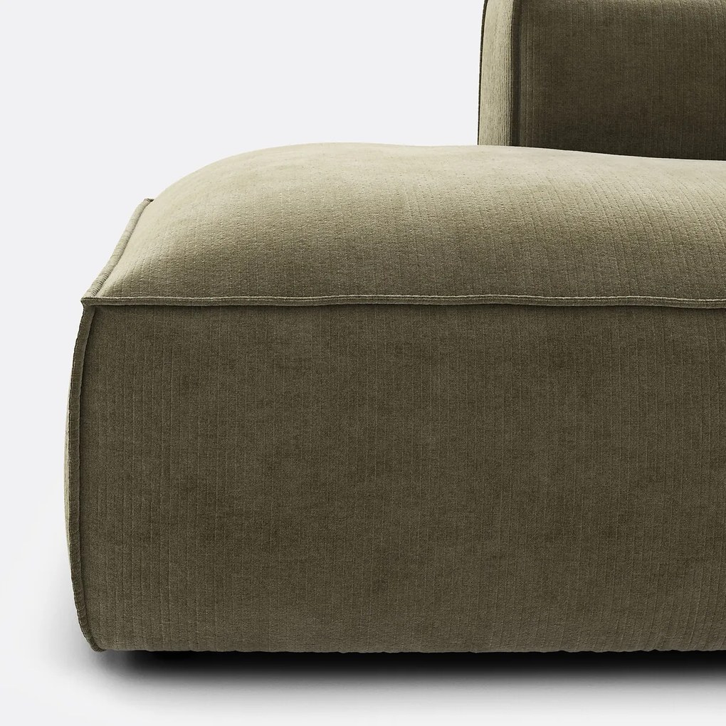 Modulaire zetel links fluweel Vintage, Seven