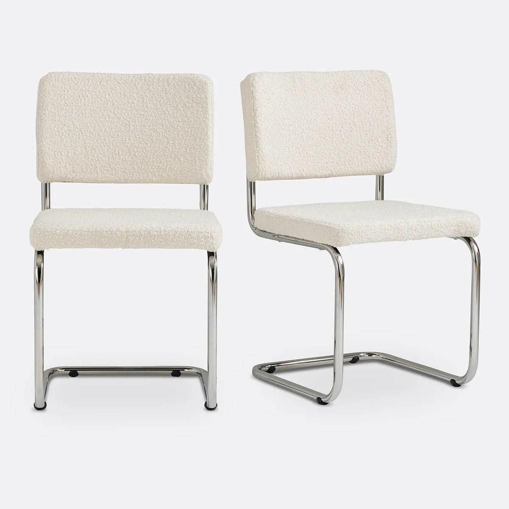 Set van 2 bouclé stoelen, Sarva