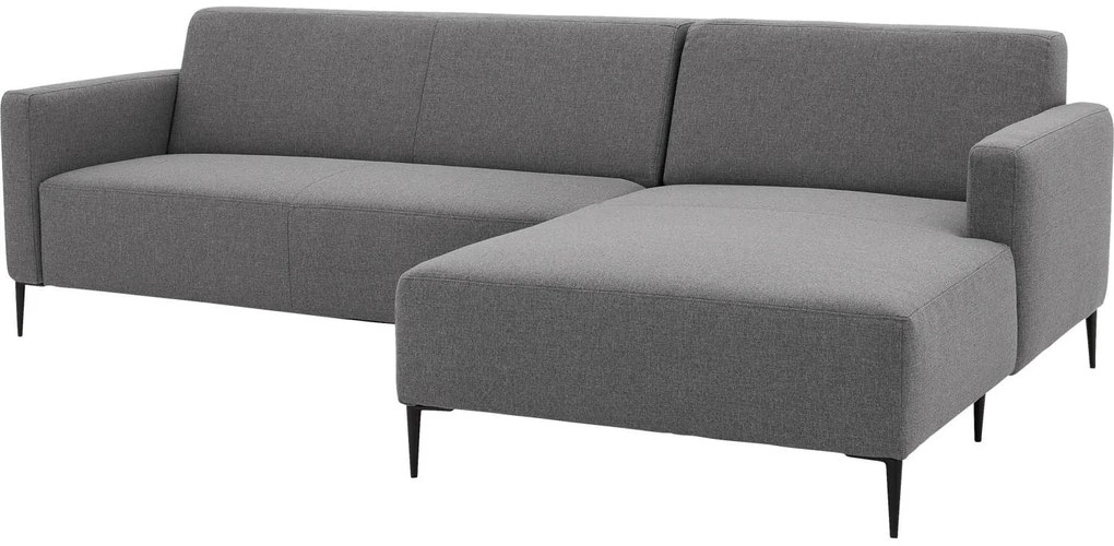 Goossens  Key West grijs, stof, 2,5-zits, modern design