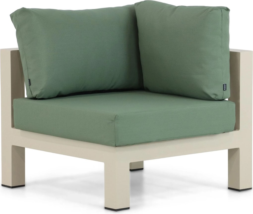 Hoek loungeset 6 personen Aluminium Taupe Lifestyle Garden Furniture Luca