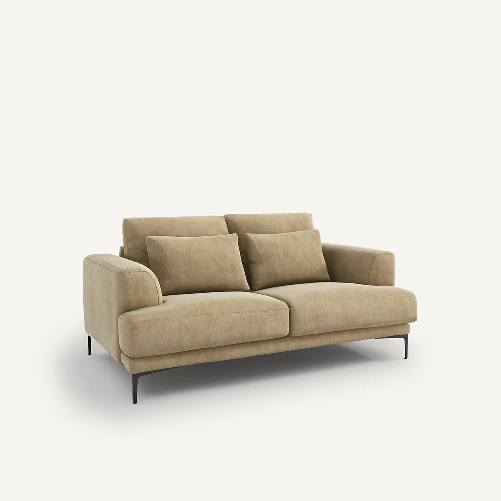 2-zits bank in stonewashed fluweel, Marsile