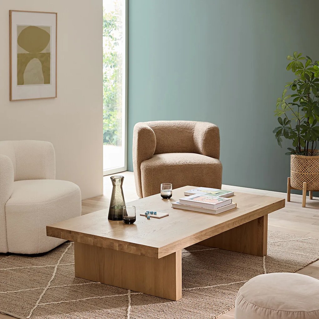 Salontafel in massief eik L150 cm, Vova