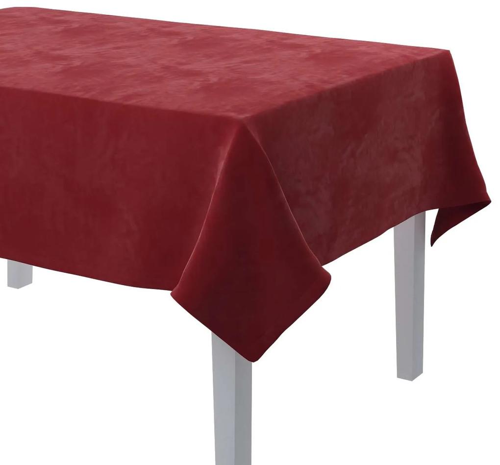 Dekoria Rechthoekig tafelkleed collectie Velvet rood 130 × 210 cm