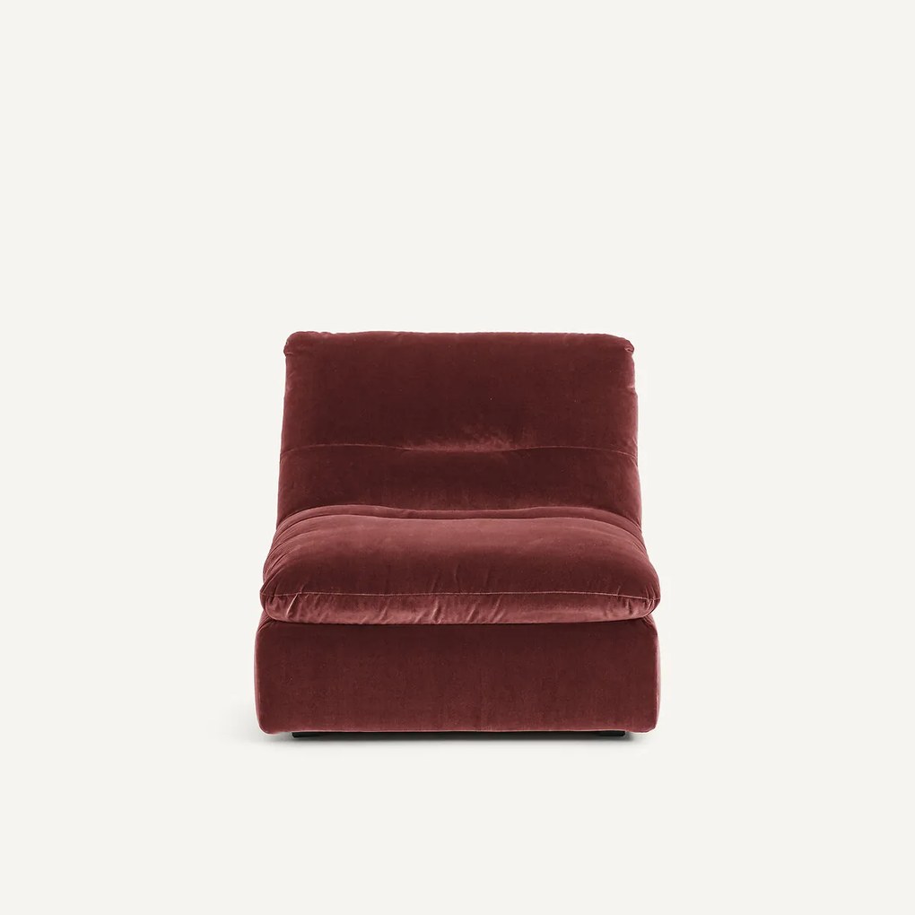 Modulaire fauteuil in fluweel, GIULIANO