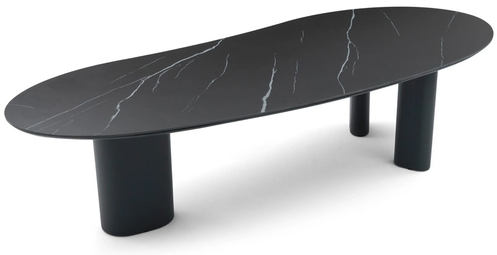 Dining Tuintafel 300 x 120 cm Aluminium/Ceramic stone Grijs Weave