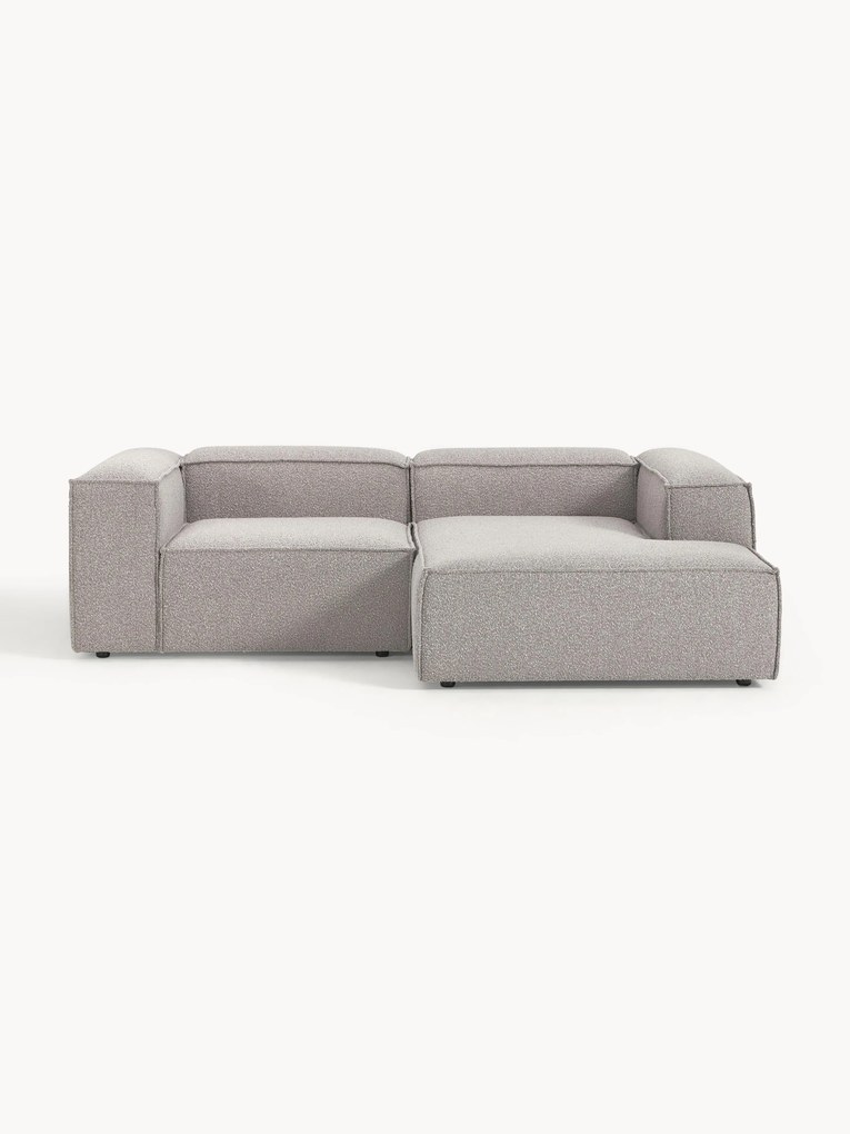 Modulaire hoekbank Lennon (3-zits) van bouclé