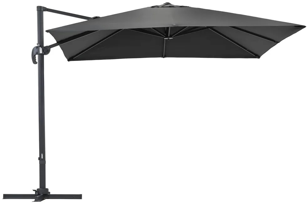 Garden Point antraciet Siena 3x3m tuinparasol