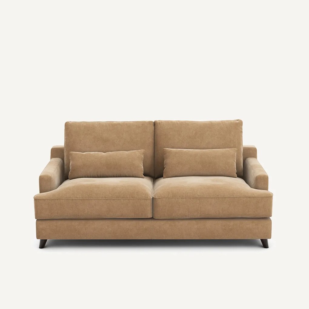 3-zits slaapbank van stonewashed fluweel, ALWINE