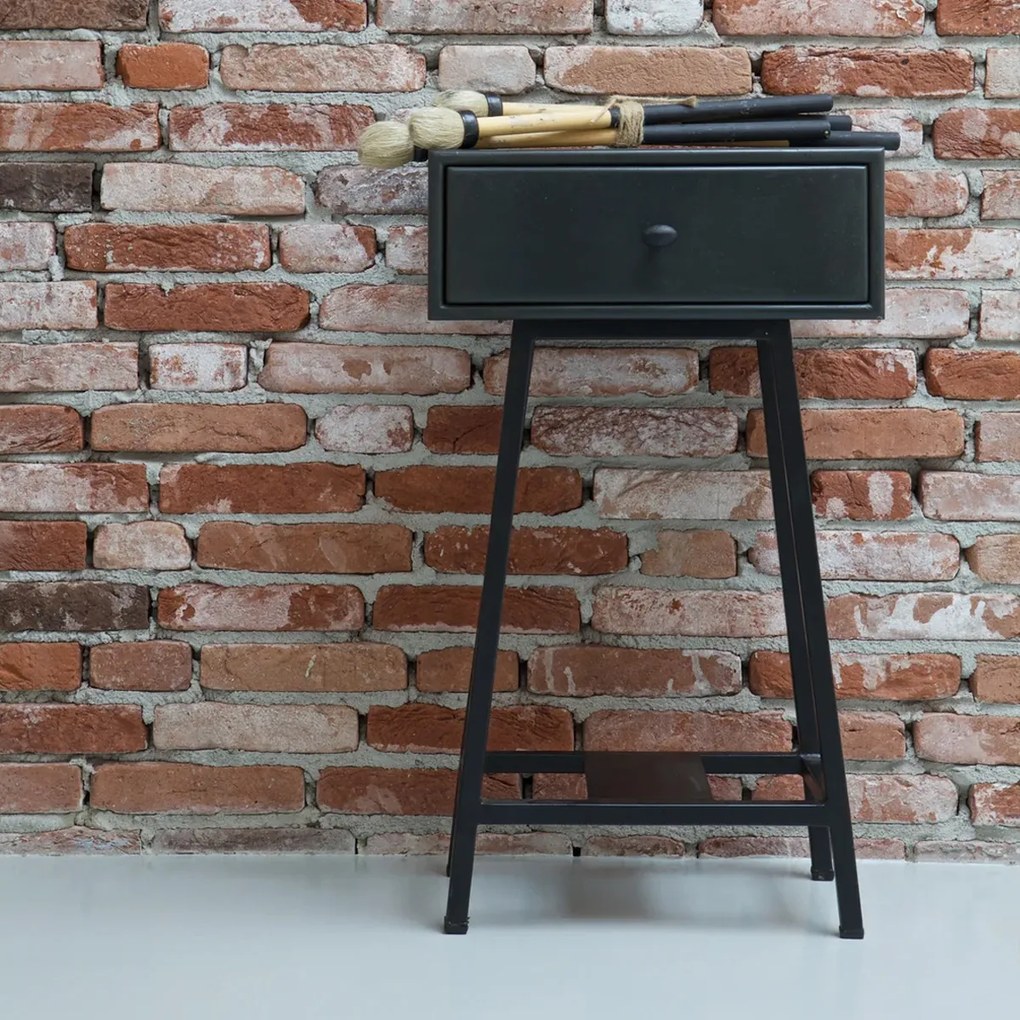 BePureHome Skybox Sidetable Zwart - 45x30x70cm.