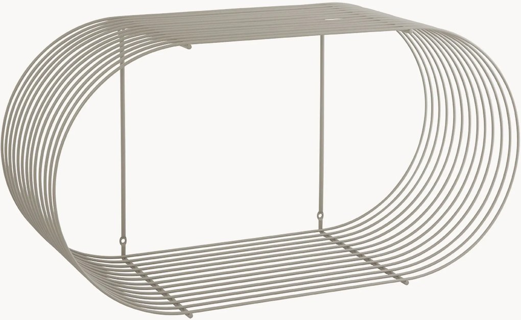 Metalen wandrek Curva, B 61 cm
