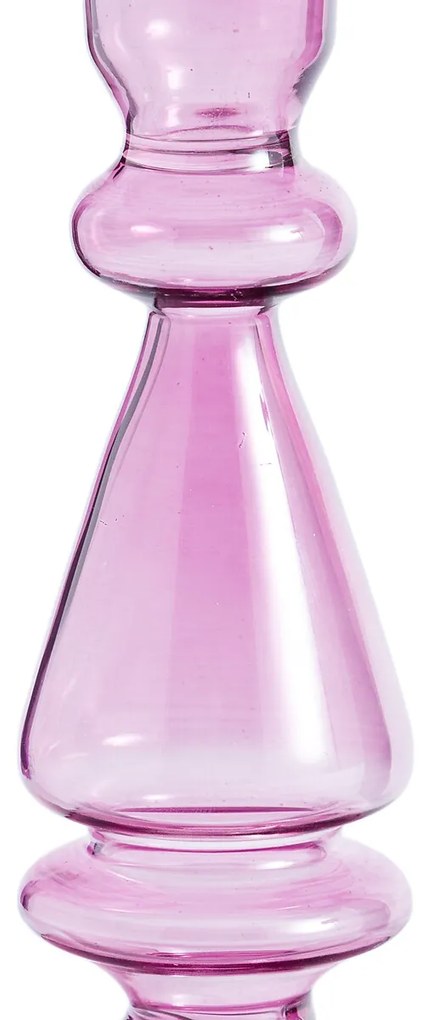 Kandelaar in glas H16 cm, Lolita