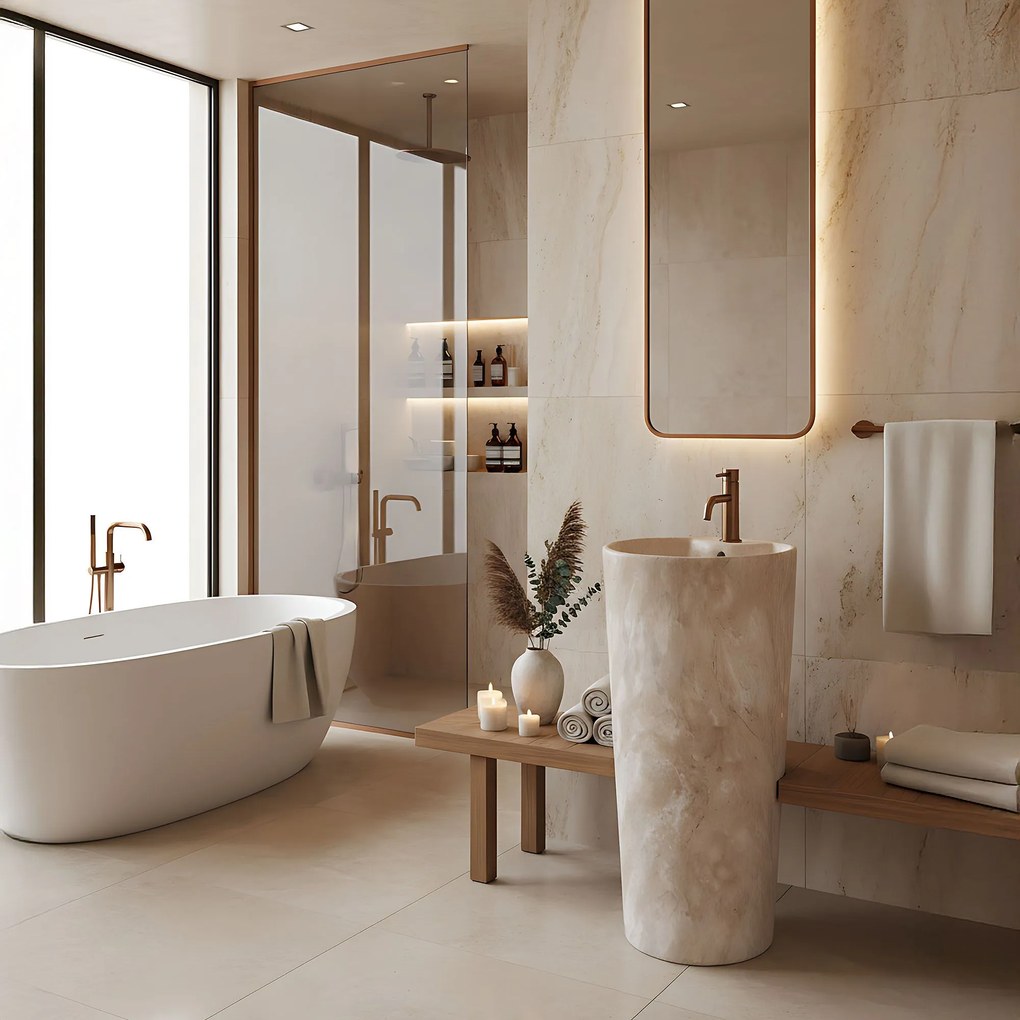 Vrijstaande wastafel Rea Blanka Savana Matt