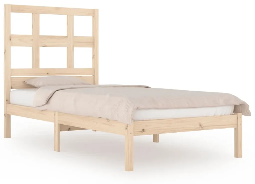 vidaXL Bedframe massief grenenhout 90x190 cm 3FT Single
