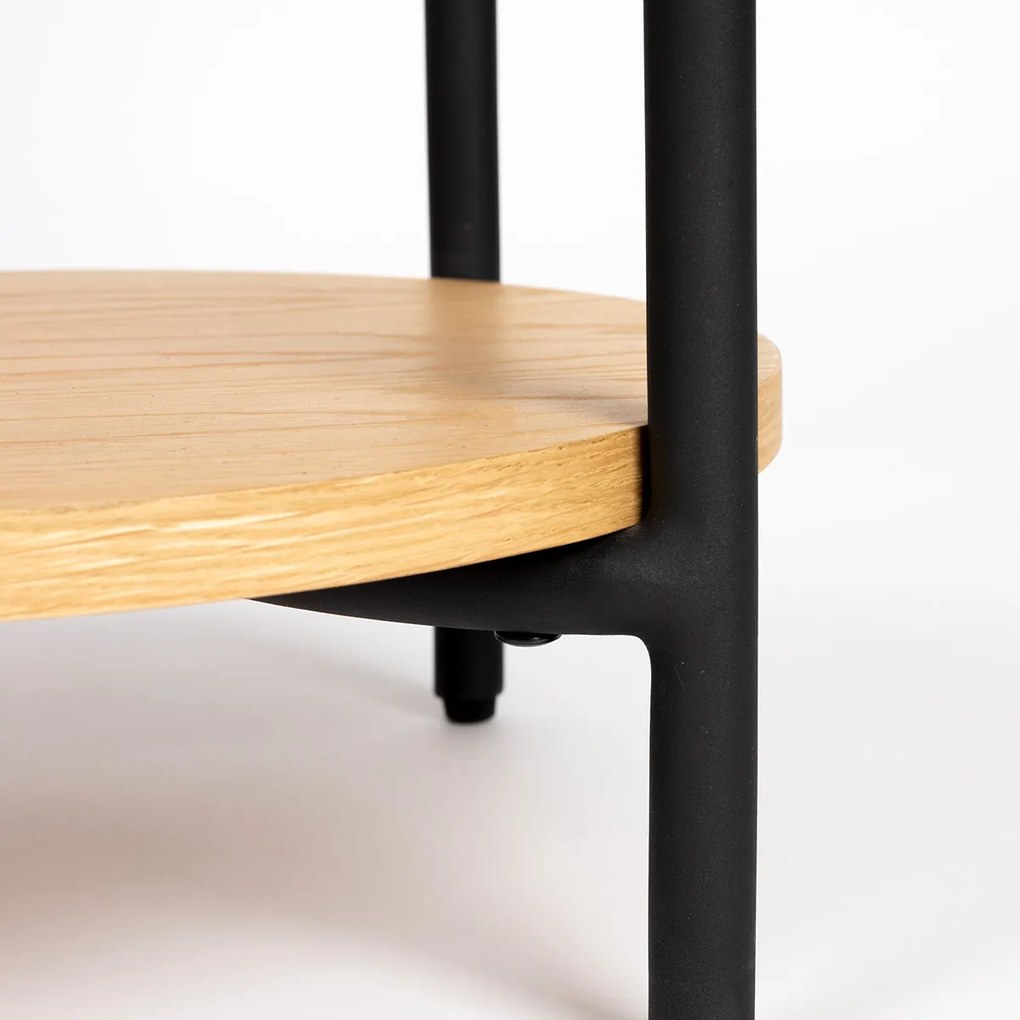 Zuiver Slides Eiken Wandtafel Met Opbergruimte - 120 X 36cm.