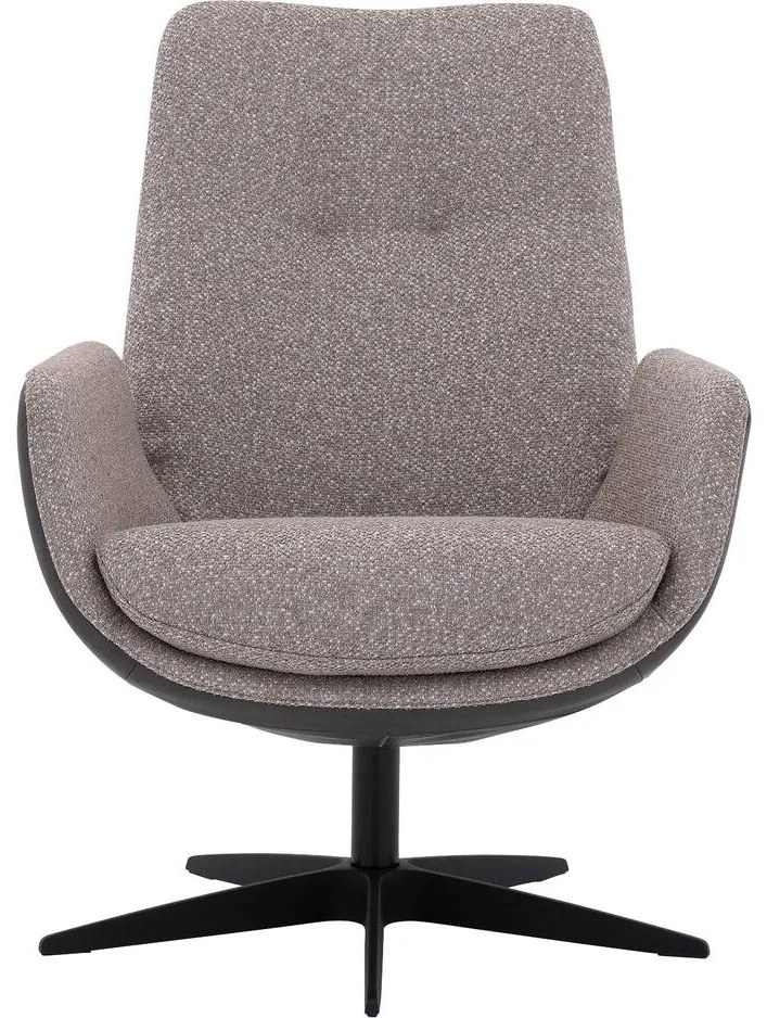 Goossens Excellent Fauteuil Lorient, Draaifauteuil met open arm (maat s)