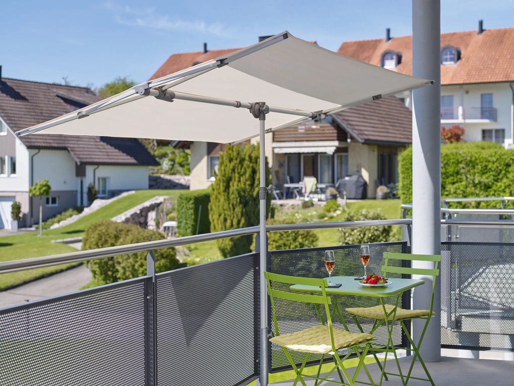 SunComfort by Glatz Parasol Flex Roof - 210x150 cm - Off Grijs - SunComfort by Glatz